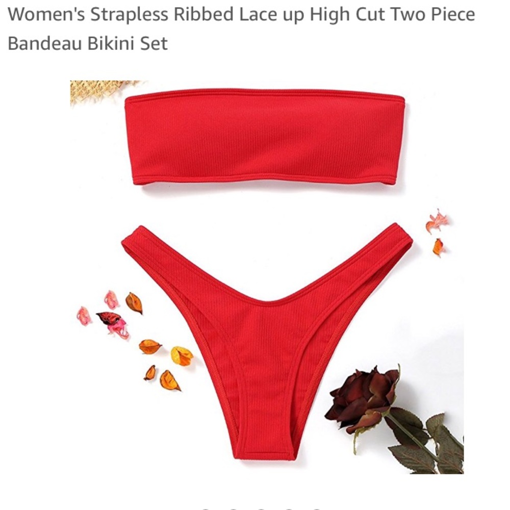 High Cut High Waist Bikini Bottom